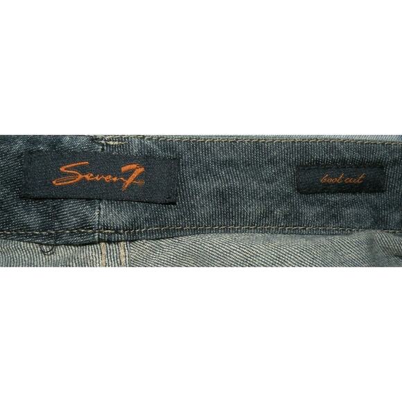 7 FOR ALL MANKIND Women's Boot Cut Jeans Sz 10 Medium Blue Gray Wash - Picture 5 of 6